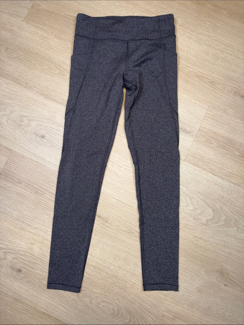 Athleta Girls Stash Your Treasure Heathered Charcoal Leggings